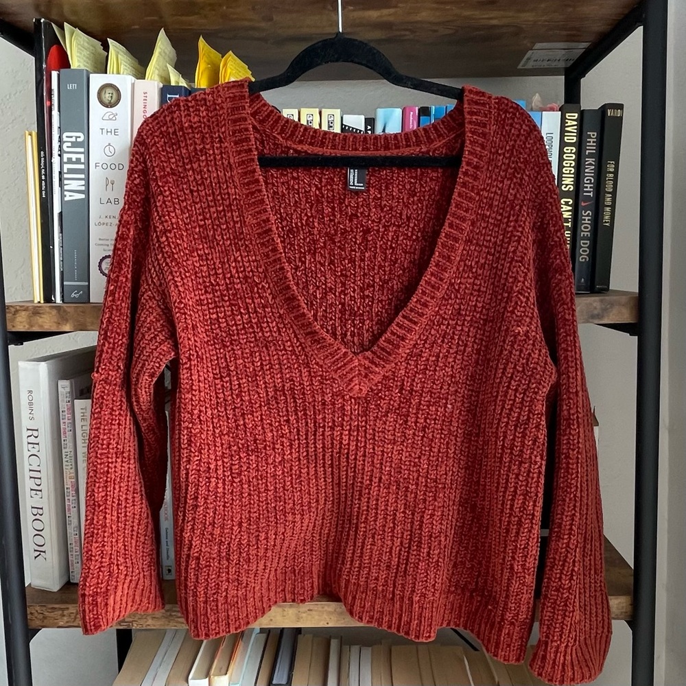 Rust Cozy Knit Sweater - Picture 2 of 7